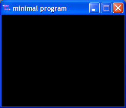 empty pygame window